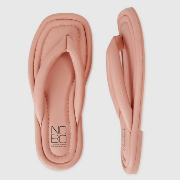 NB Pink Blush Memory Foam Flip Flops - Picture 2 of 5